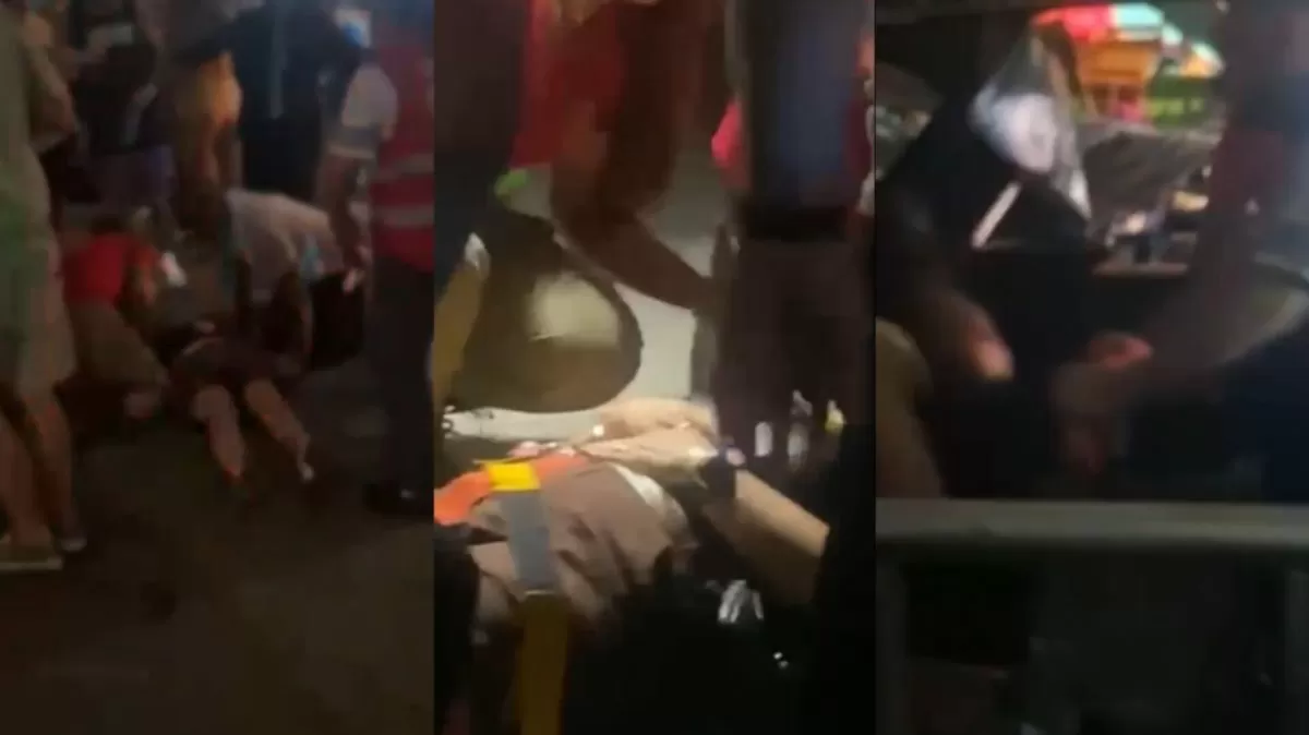 Camarote cede durante Festival Réveillon Itajaí 2026 e acidente deixa feridos