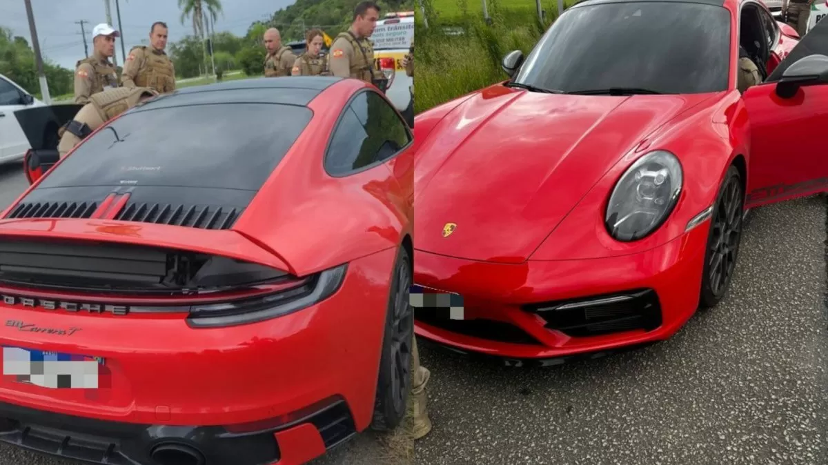 Porsche de R$ 1,5 milhão apreendida em BC é recuperada após ser retirada do pátio por terceiro