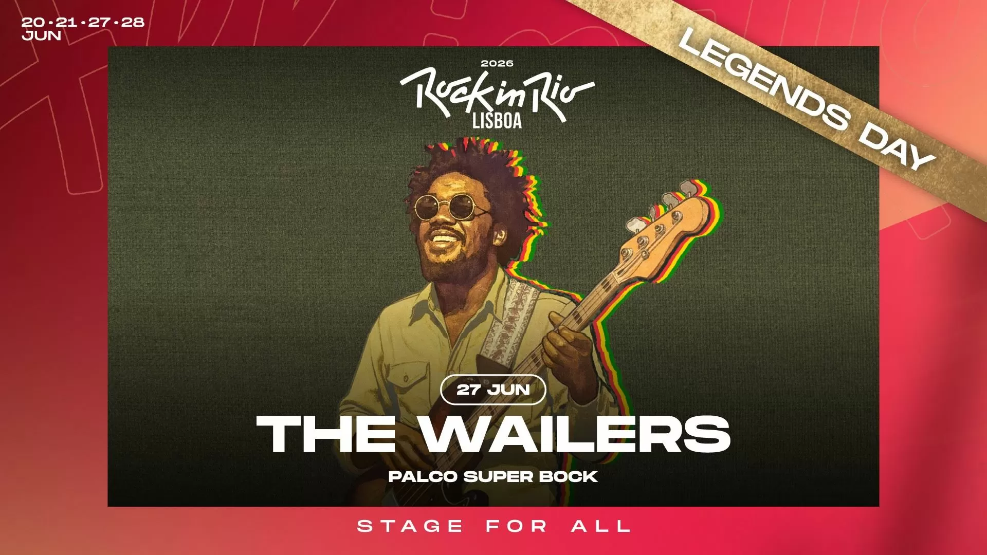 The Wailers. Antiga banda de Bob Marley no ​Rock in Rio Lisboa