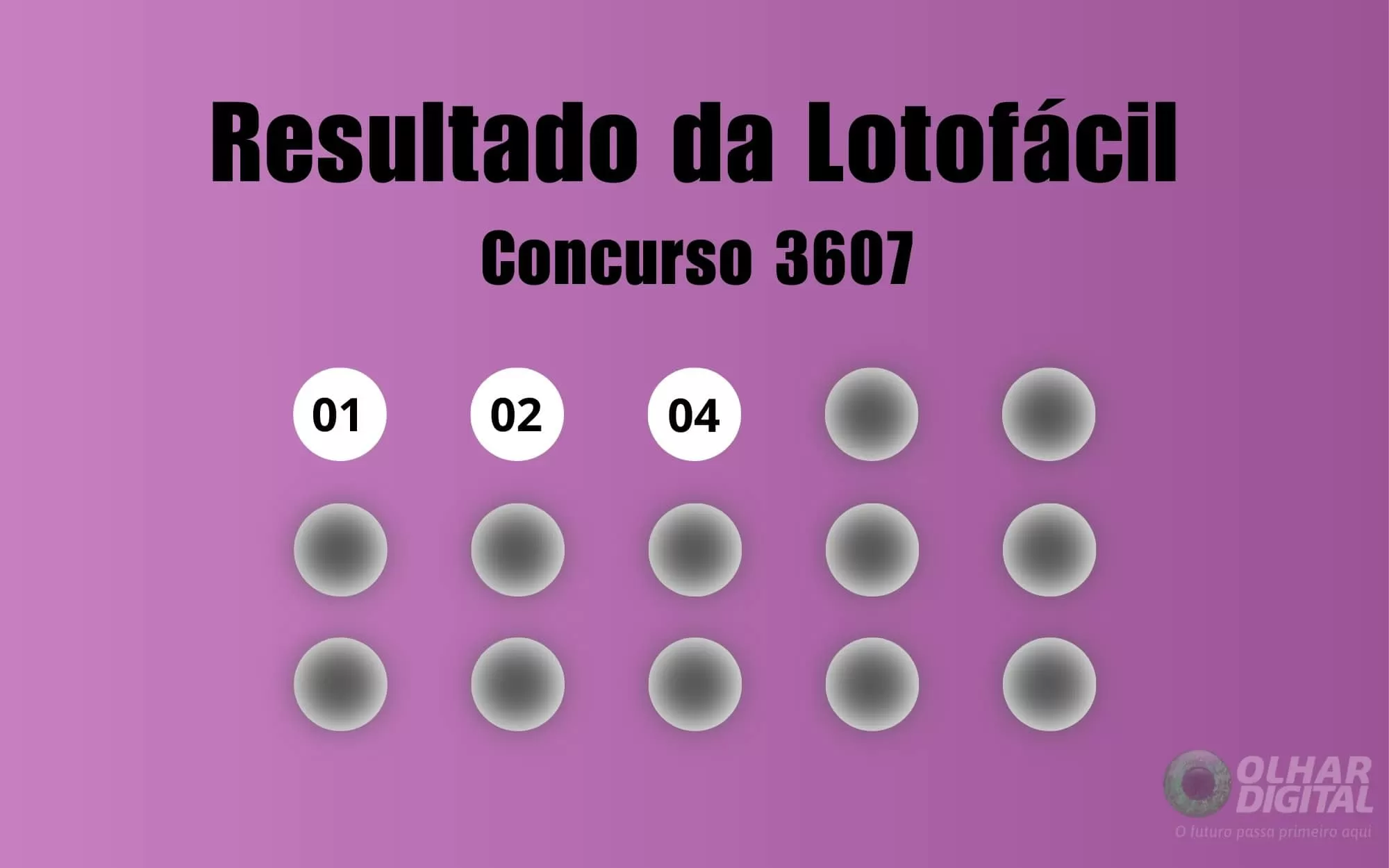 Resultado da Lotofácil de hoje: veja números e ganhadores do concurso 3607 (sexta, 06/02)
