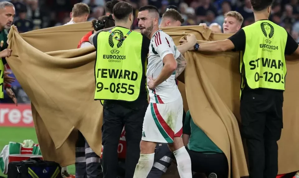 Susto en la Eurocopa: futbolista sufre conmoción cerebral en pleno partido