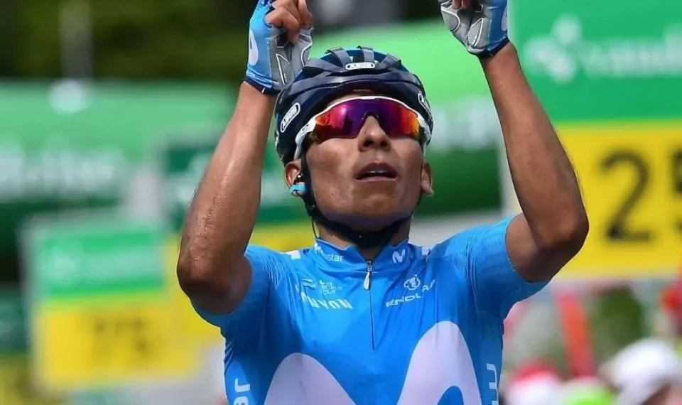El ciclista colombiano Nairo Quintana sufrió una nueva lesión