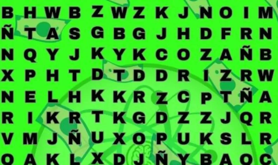 Acertijo visual: encuentre la palabra ‘dinero’ en 10 segundos y demuestre su habilidad