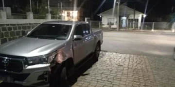 Veículo roubado em Gaspar é encontrado em Timbó; condutor fugiu do local 