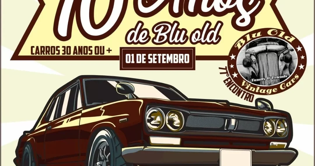 Evento Celebra 10 Anos da Blu Old Vintage Cars em Blumenau