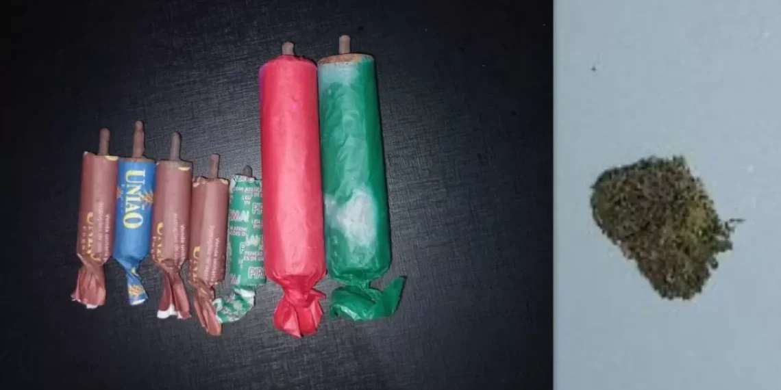 Jovem de 20 anos lança rojão em via pública e é abordado pela PM em Timbó