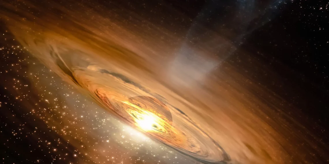 Simulação revela que rotação faz buracos negros “vazarem” energia