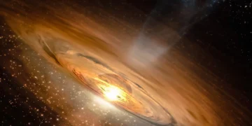 Simulação revela que rotação faz buracos negros “vazarem” energia