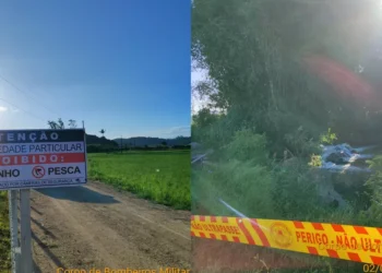 Adolescente de 15 anos morre afogado em ribeirão onde é proibido banho em Gaspar