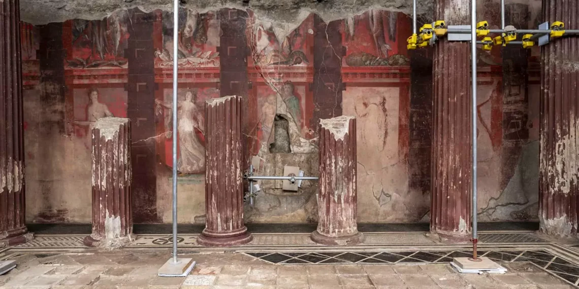 Pintura rara em Pompeia revela o papel das mulheres no culto a Dionísio