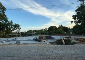 Já viu como está ficando a Praça do Cicloturismo, ao lado da BierDamm, em Timbó?