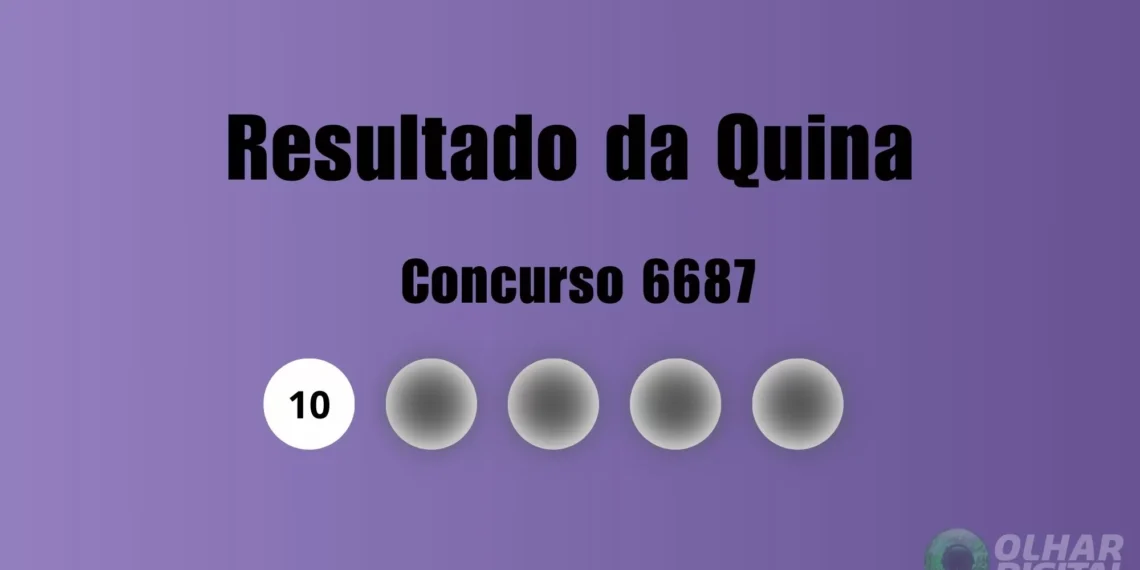 Quina 6687: veja resultado de hoje, sábado (22)