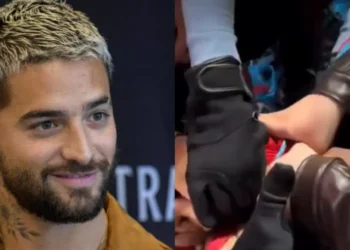 Video: fans de Maluma ‘pelean’ por una camiseta durante concierto del artista en España