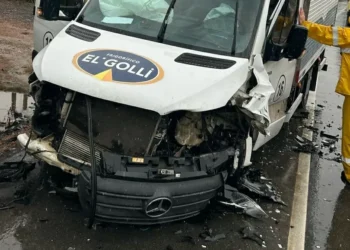 Colisão com moto, carro e caminhão deixa  dois feridos na SC-350