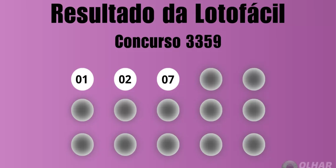 Lotofácil 3359: veja resultado de hoje, quinta-feira (3)