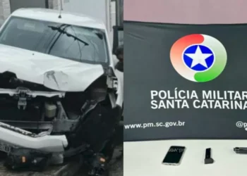 Homem é preso após roubar carro com duas crianças dentro em SC; uma delas ficou ferida