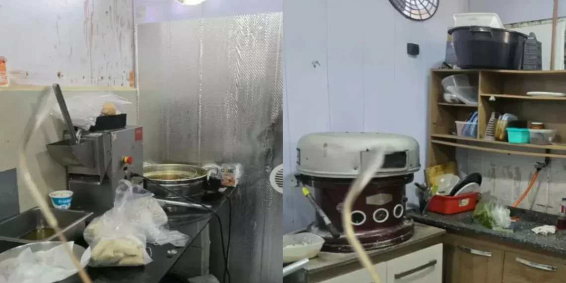 Pai e filha param no hospital com intoxicação alimentar e pizzaria é interditada em Itajaí