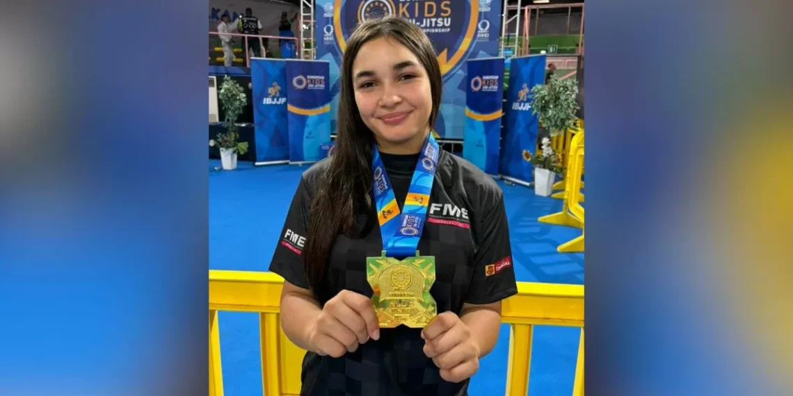 Atleta de Indaial é campeã de campeonato europeu de Jiu-Jitsu