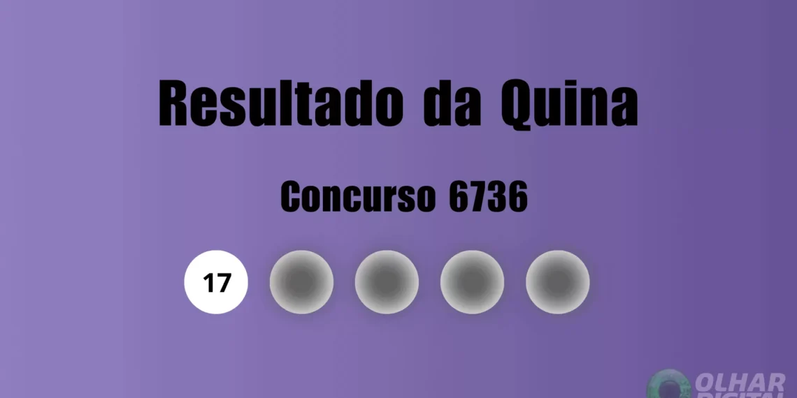 Quina 6736: veja resultado de hoje, quinta-feira (22)