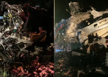 Colisão entre caminhões na BR-116 deixa dois mortos em Ponte Alta, SC