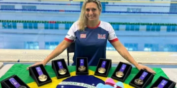 Nadadora de Blumenau conquista 8 medalhas no Mundial Masters em Taiwan