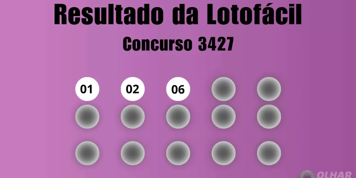 Lotofácil 3427: veja resultado de hoje, quinta-feira (26)