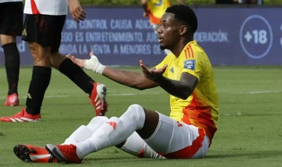 Jhon Jader Durán fue desconvocado de la Selección antes del partido con Argentina