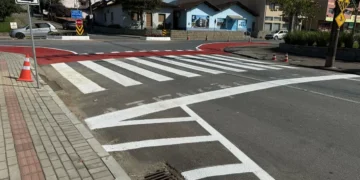 Prefeitura de Timbó realiza melhorias em trevo após diversos acidentes e reclamações da comunidade