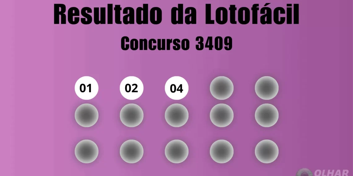 Lotofácil 3409: veja resultado de hoje, quarta-feira (4)