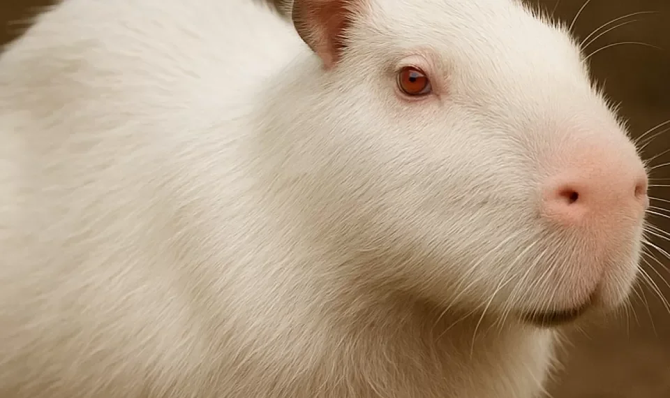 Avistan capibara albino en reserva natural de Uruguay: ¿cómo es?