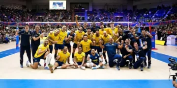 Bloqueio firme, saque afiado: Brasil brilha no clássico sul-americano de voleibol