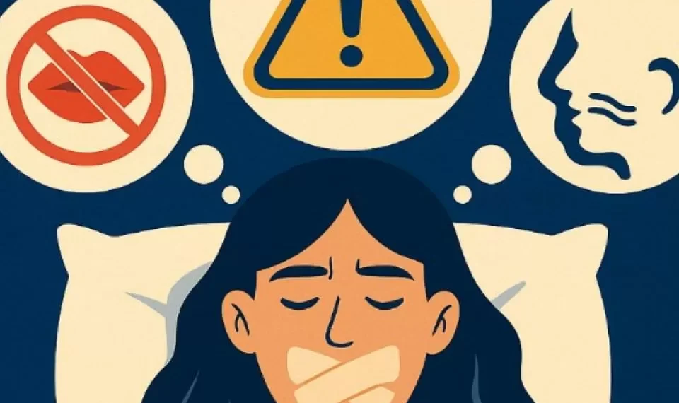 Dormir con cinta en la boca: ¿es bueno o malo para su salud?