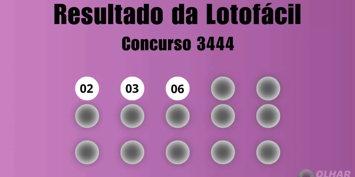 Lotofácil 3444: veja resultado de hoje, quarta-feira (16)