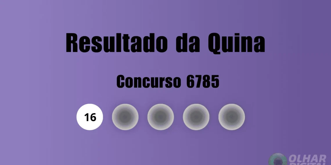 Quina 6785: veja resultado de hoje, segunda-feira (28)