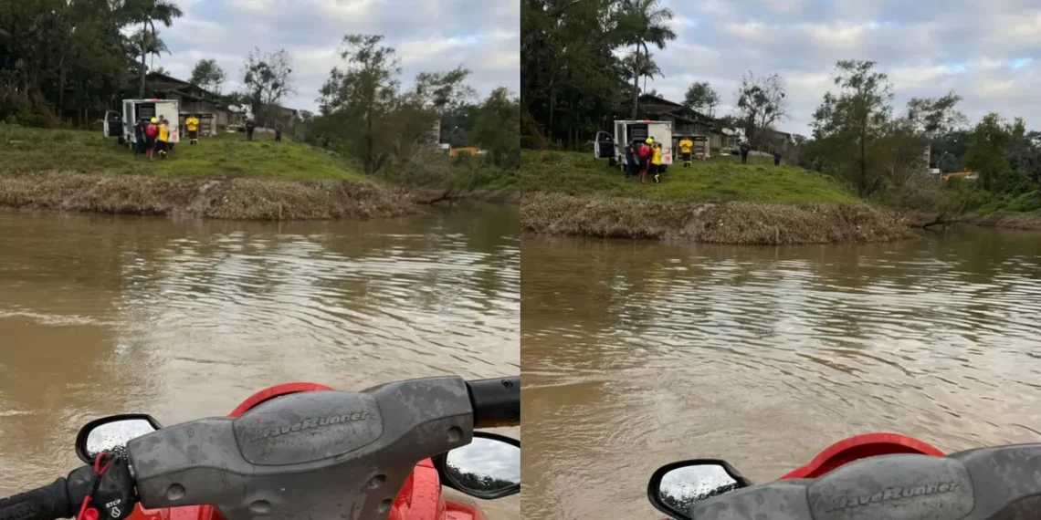 Corpo de homem desaparecido no Rio Itajaí-açu é localizado em Gaspar após 7 dias de busca