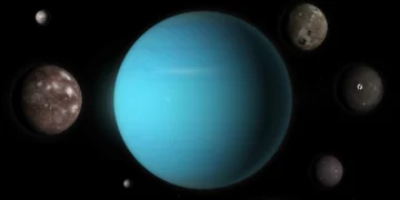 Nova lua desconhecida é encontrada em Urano com o James Webb