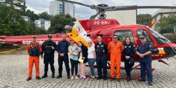 Corrida contra o tempo: bebê de três dias é salvo após engasgar com leite materno em Blumenau