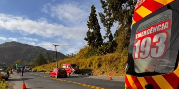 Motociclista perde o braço em grave acidente na SC-110, entre Pomerode e Rio dos Cedros
