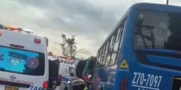 Estas son las calles paralizadas por accidente de Av. Boyacá con Primero de Mayo