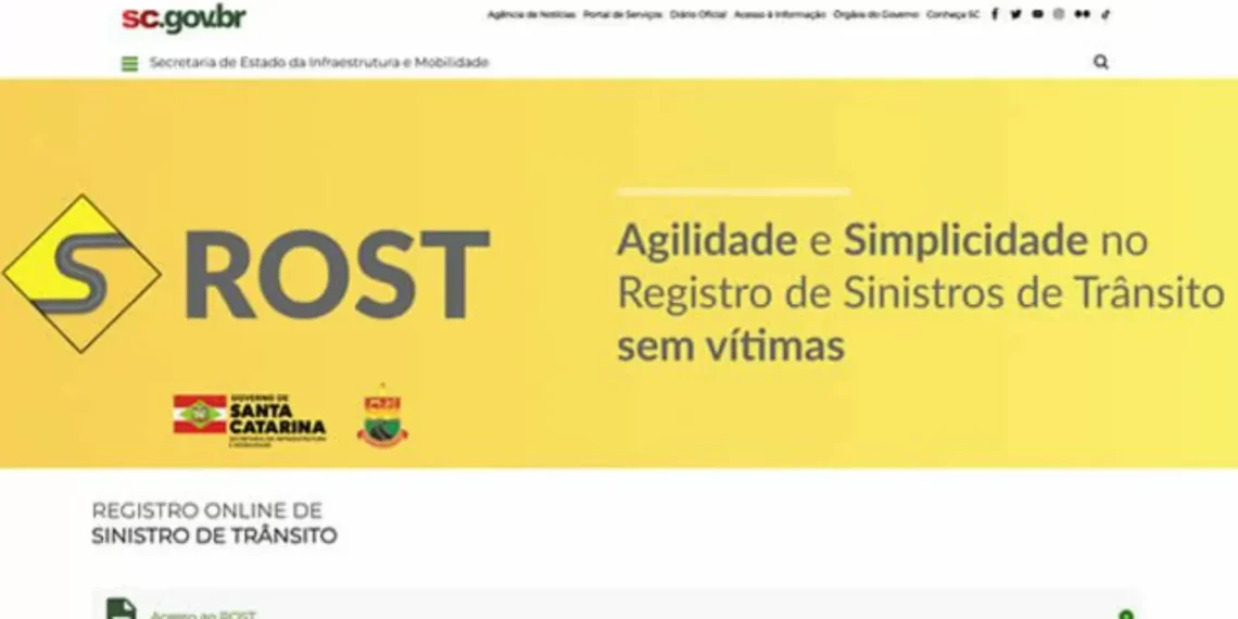 Santa Catarina lança sistema digital para registro de sinistros de trânsito