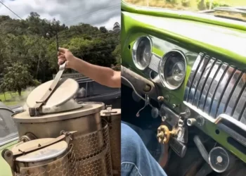 Acredite se quiser: carro movido a lenha de Benedito Novo roda há 47 anos em SC