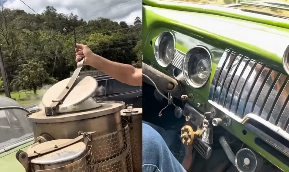 Acredite se quiser: carro movido a lenha de Benedito Novo roda há 47 anos em SC