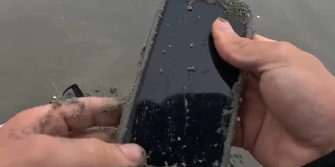 Jovem encontra iPhone intacto enterrado na areia de BC e devolve à dona