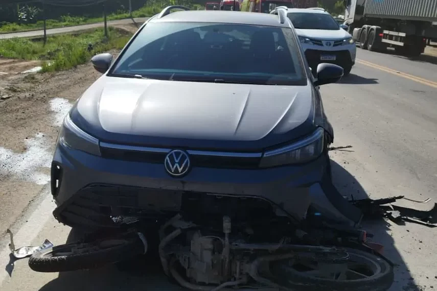 Motociclista fica em estado grave após colisão na BR-470, em Indaial