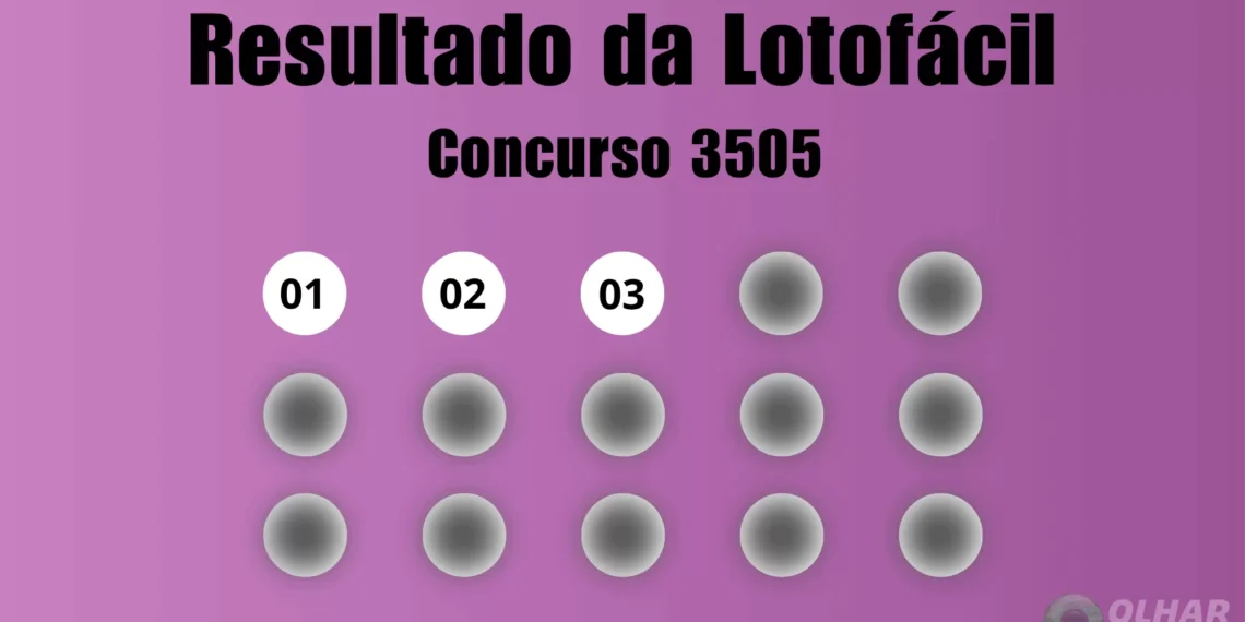 Resultado da Lotofácil de hoje: veja números e ganhadores do concurso 3505 (segunda-feira, 06/10)