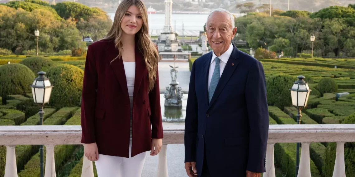 Infanta Sofia de Espanha recebida por Marcelo no Palácio de Belém