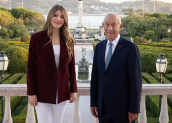 Infanta Sofia de Espanha recebida por Marcelo no Palácio de Belém