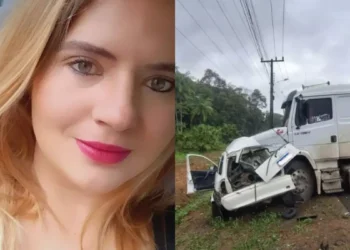 Timboense morre em colisão entre carro e caminhão na SC-110, em Jaraguá do Sul
