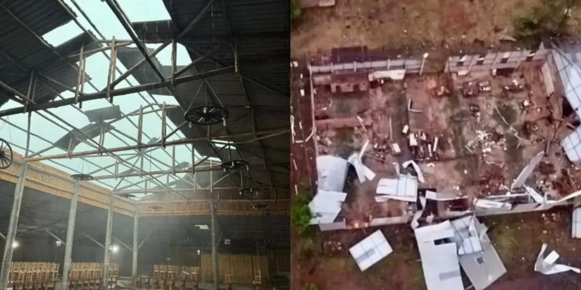 Tornado atinge SC, deixa feridos e força cidade a decretar emergência