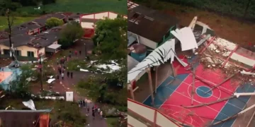 Diretora e professores salvam crianças durante tornado em escola de SC